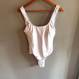 White One Piece Swimsuit Size Large Summer Mae Removable Pads